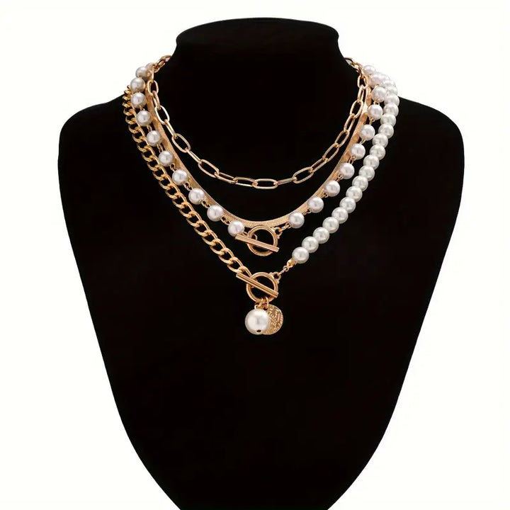 Vintage Pearl Ketting Set