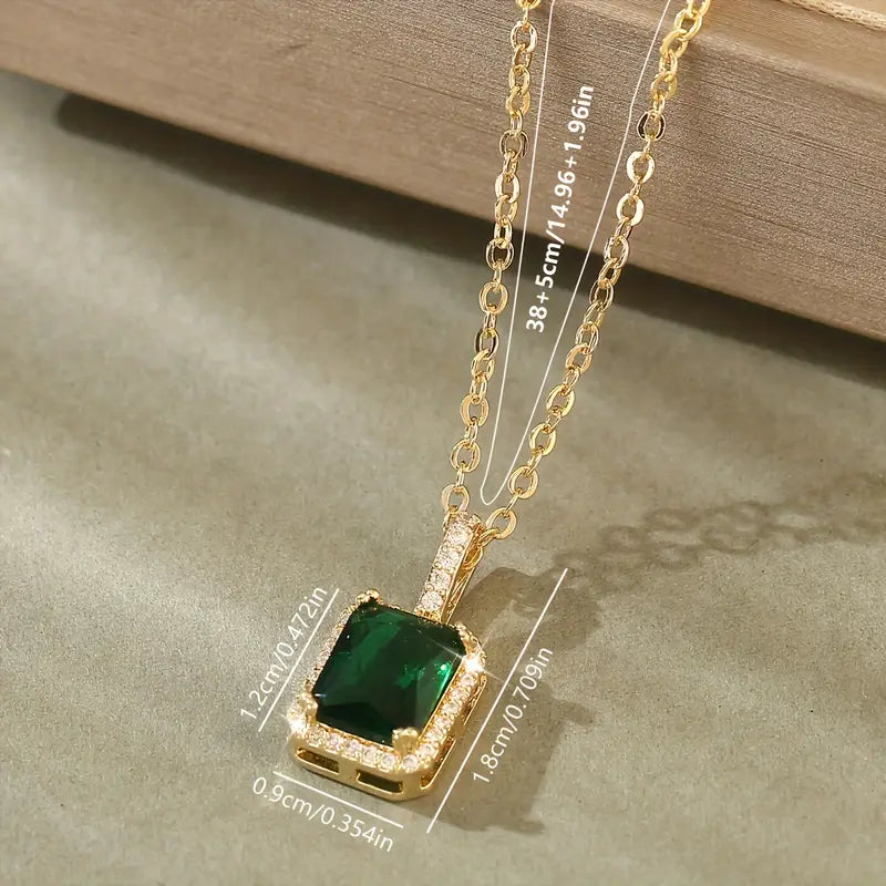 Gouden jade halsketting
