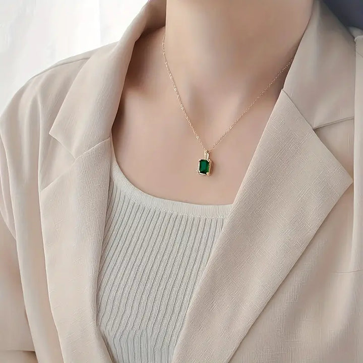 Gouden jade halsketting