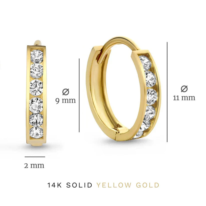 Dara Brillane Stone Oorbellen Set