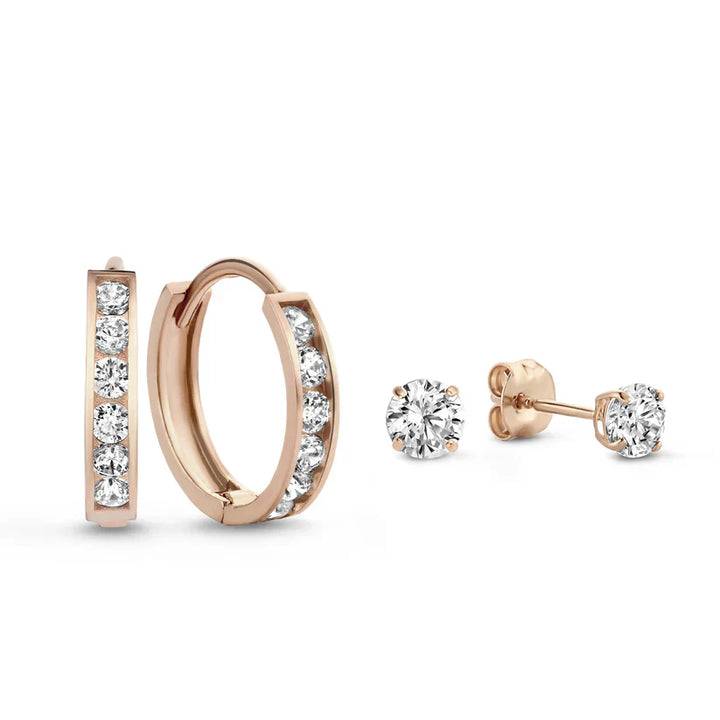 Dara Brillane Stone Oorbellen Set