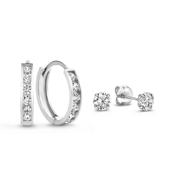 Dara Brillane Stone Oorbellen Set