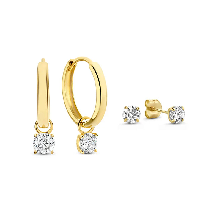 Larmes de Lune Stone Oorbellen Set