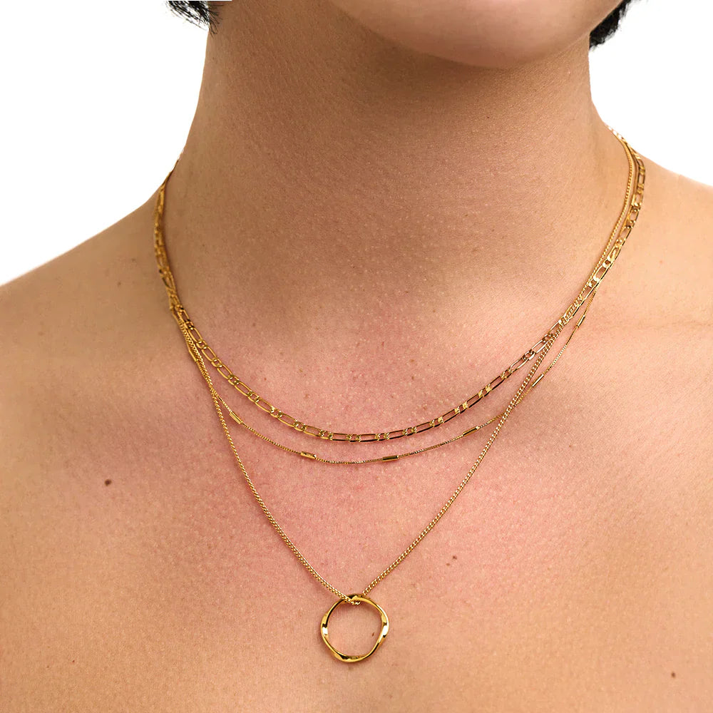 Open Circle Ketting Set