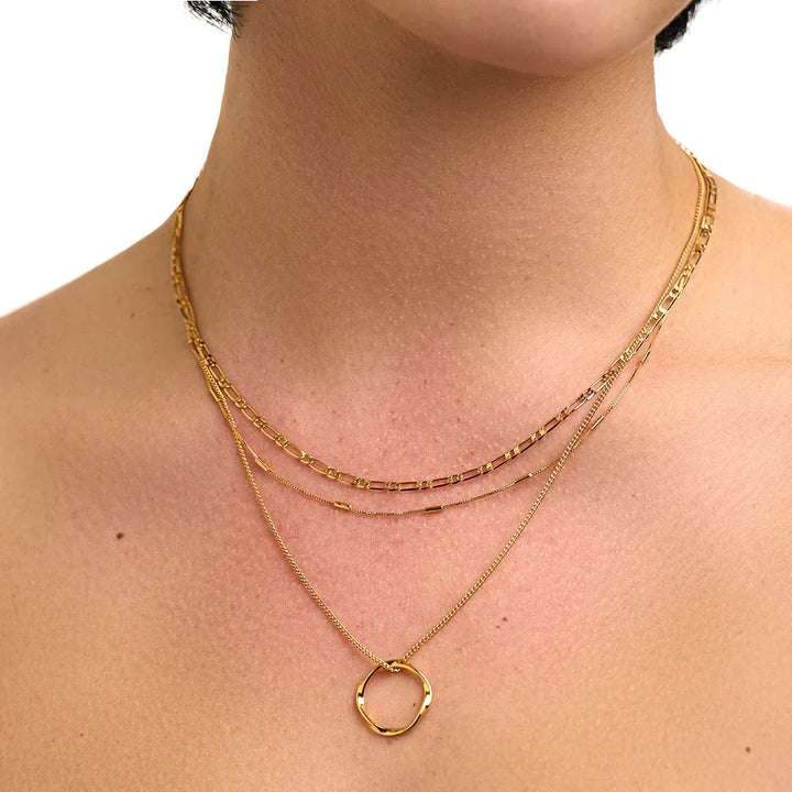 Open Circle Ketting Set