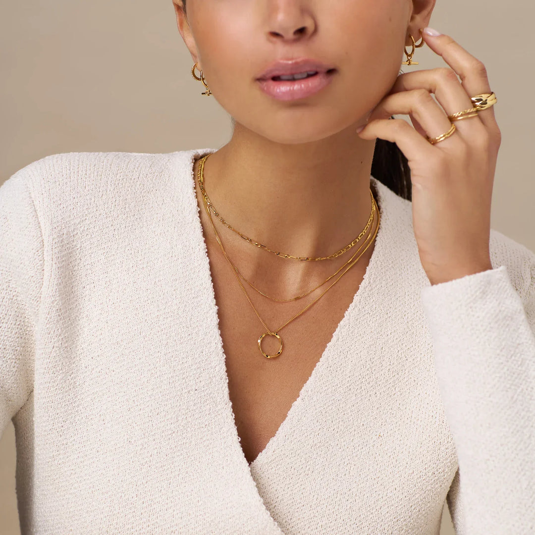 Open Circle Ketting Set