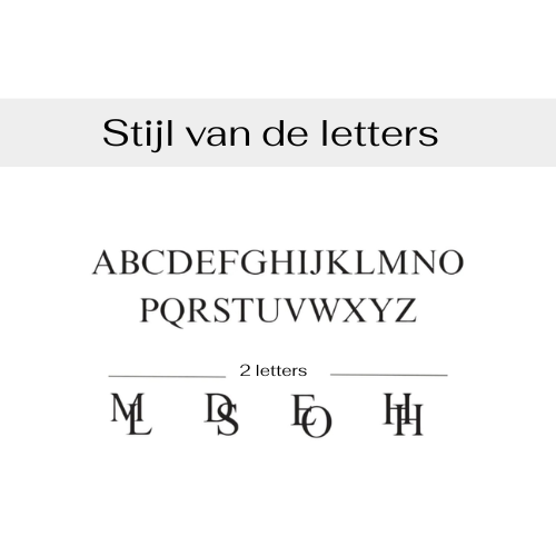 Verbonden Initialen Ketting