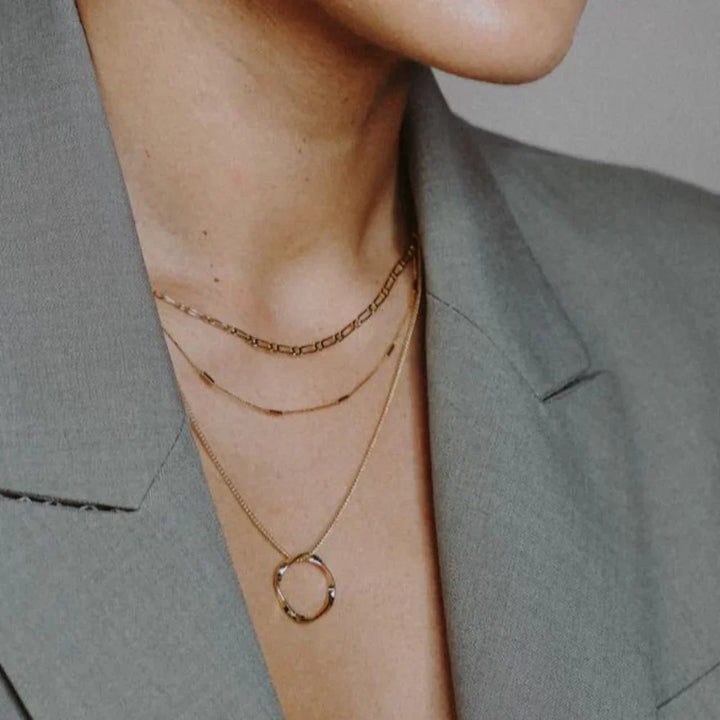 Open Circle Ketting Set