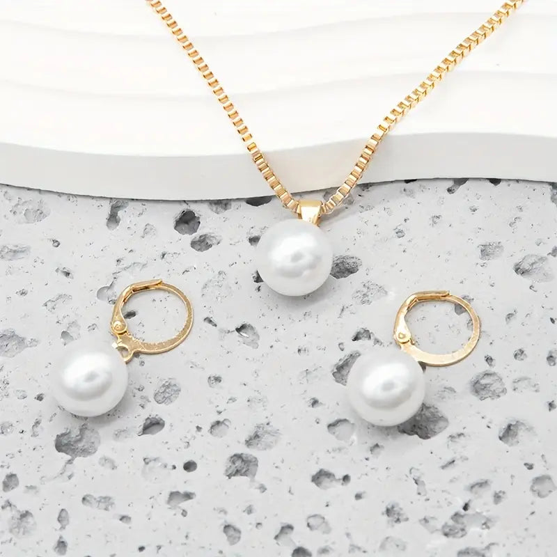 Golden Grace Pearl Sieraden Set