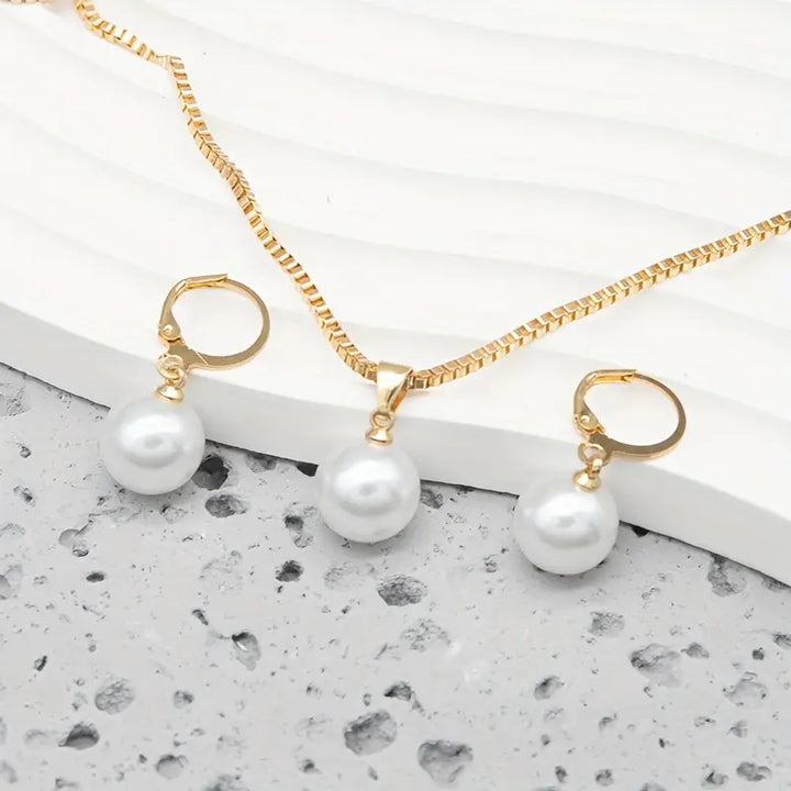 Golden Grace Pearl Sieraden Set