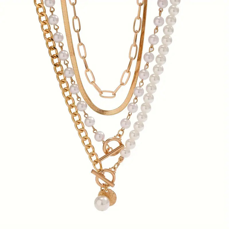 Vintage Pearl Ketting Set