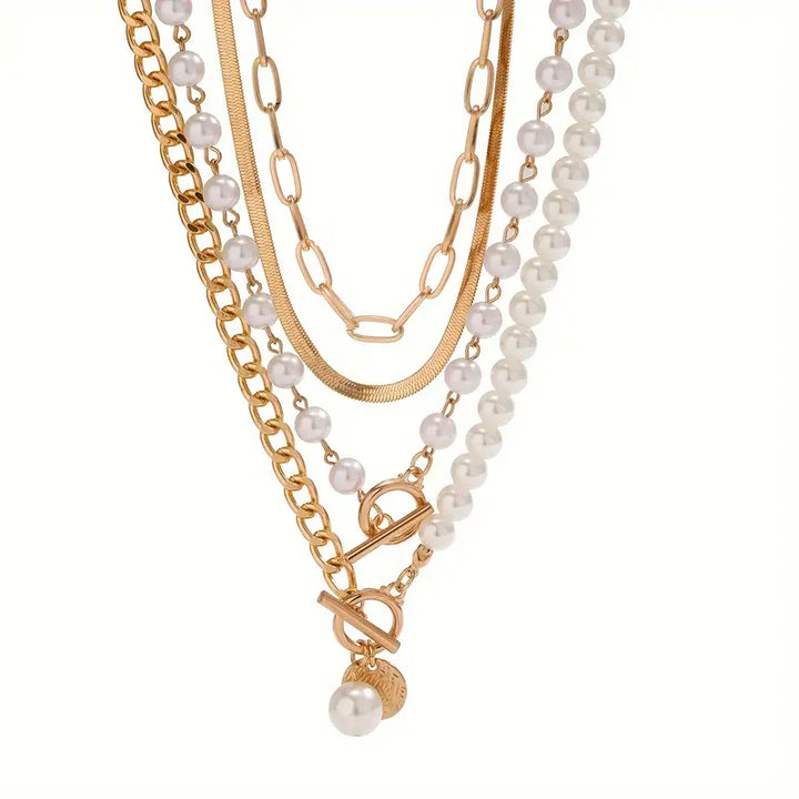 Vintage Pearl Ketting Set