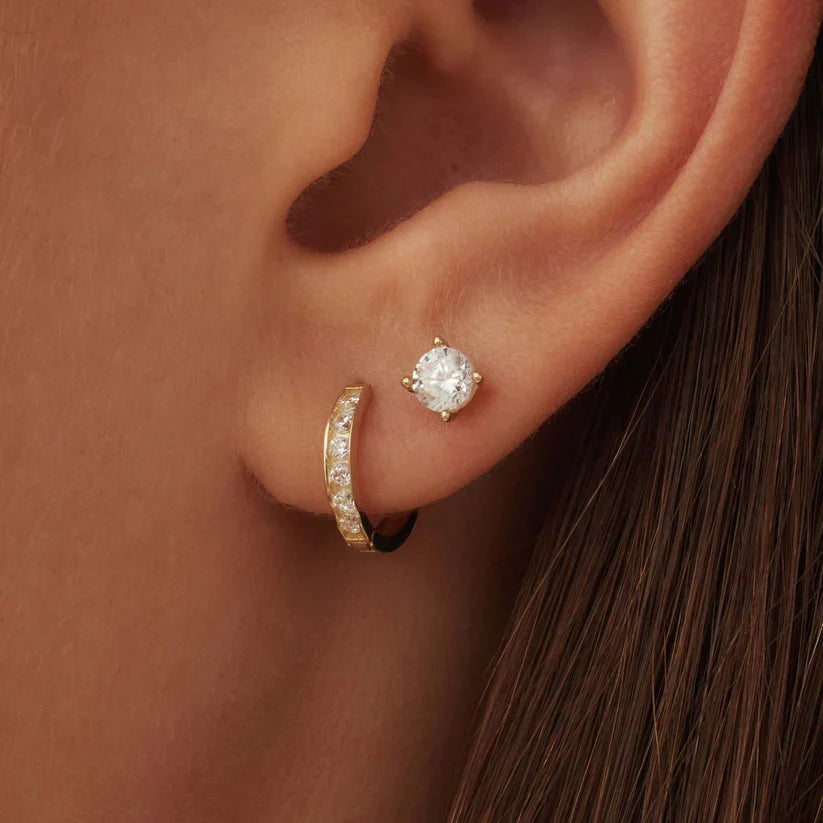 Dara Brillane Stone Oorbellen Set